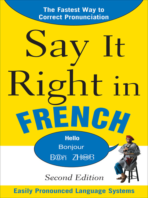 Title details for Say It Right in French by EPLS, NA - Wait list